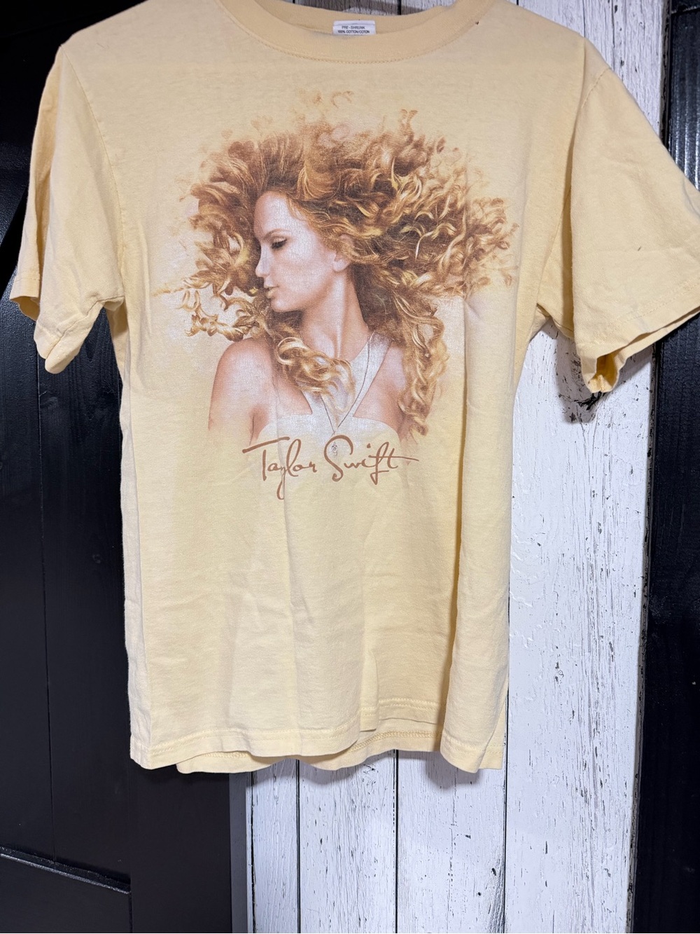 Yellow Graphic Taylor Swift Crewneck T-Shirt